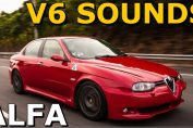 Alfa romeo V6 sound acceleration