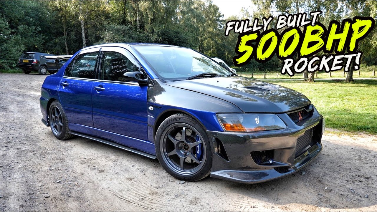This SAVAGE 500HP FULLY BUILT Mitsubishi EVO 7 IS Nuts!