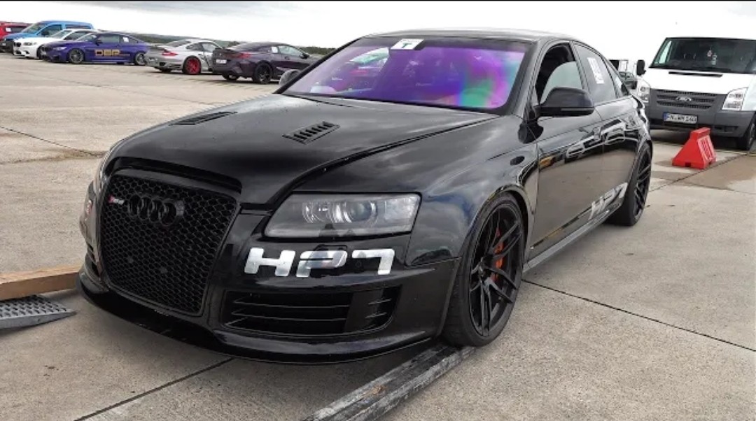 1000HP Audi RS6 Sedan C6 5.0 V10 TFSI BiTurbo HPT Drag Racing 1/2 Mile, Accelerations!