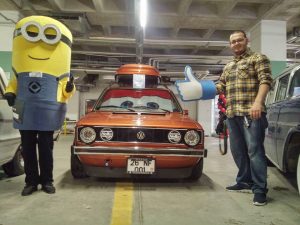 This guy keeps his 83 VW Golf FRESH with Stretching Foil