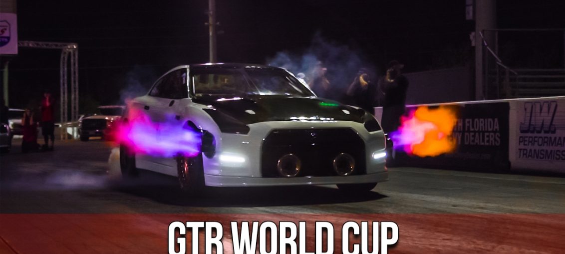 R35 GT-R World Cup drag event