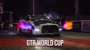 R35 GT-R World Cup drag event