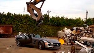 SLS AMG Destroyed