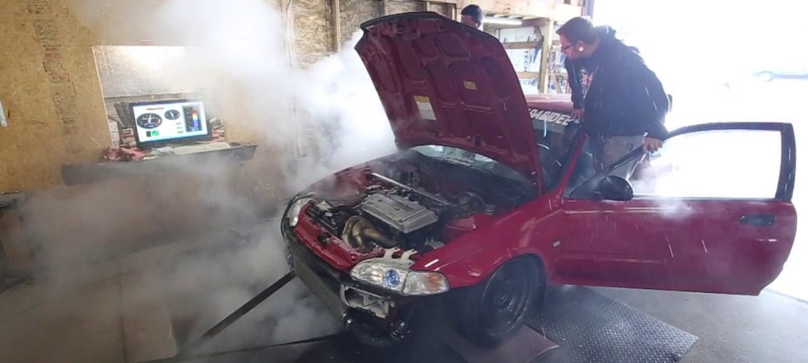 Civic blows on dyno