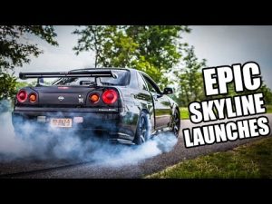 Skyline GT-R launches