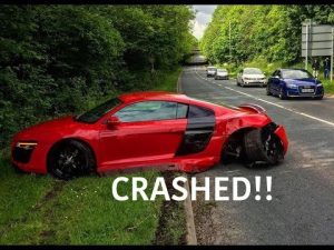 Audi R8 V10 Crash