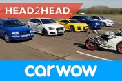 Audi drag race r8 rs3 rs4 s1 rs2