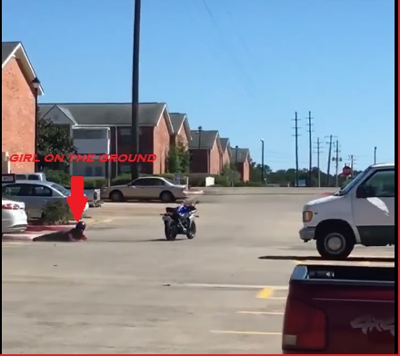 biker girl accident