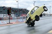 Fiat 500 drag race crash