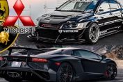 Lancer evo vs supercars