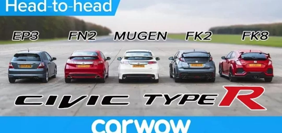 Type R comparison EP3 FN2 Mugen FK2 FK8