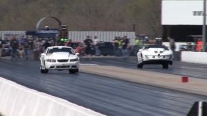 Pontiac Firebird drag race wheelie