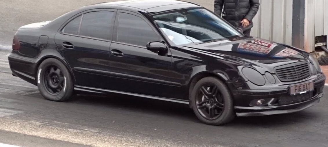 Mercedes E55 AMG Drag Race