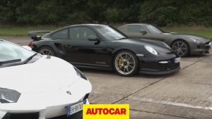 Lamborghini Aventador vs 911 GT2 RS vs Mercedes SLS