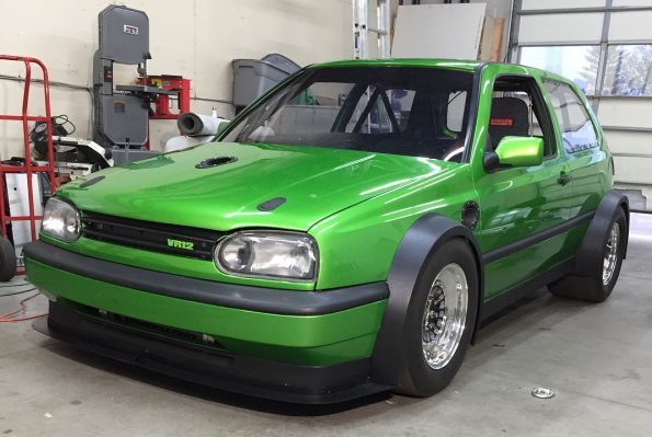 TWIN ENGINE VR6 Turbo Golf MK3 2000+HP - Turbo and Stance