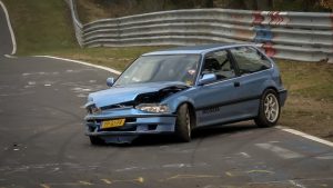 Nordschleife CRASH Honda Civic - 08 04 2018 Touristenfahrten Nürburgring