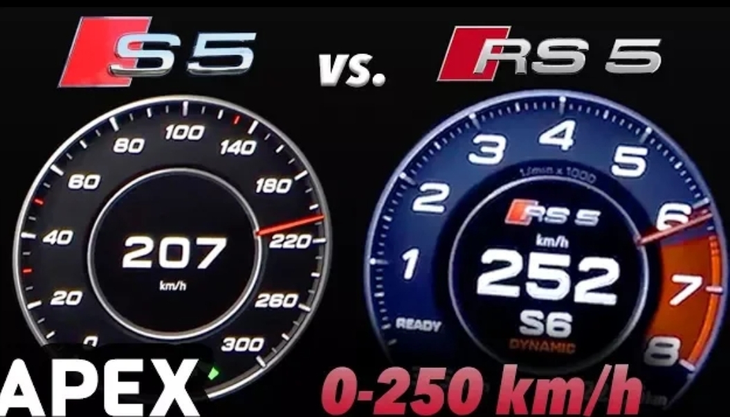 Comparison 2018 Audi Rs5 Vs Audi S5 Acceleration Sound 0 100 0 250 