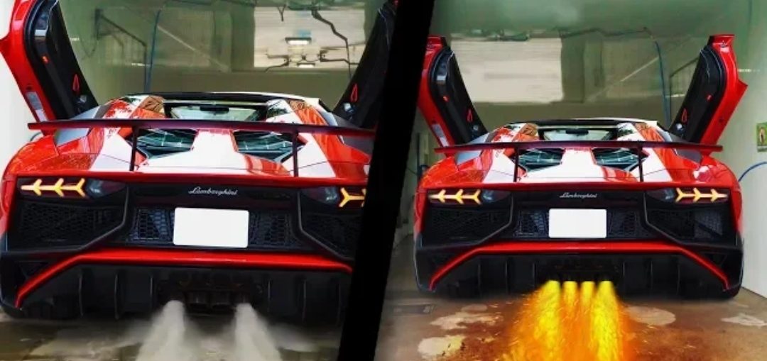 CARS Spitting WATER and FLAMES