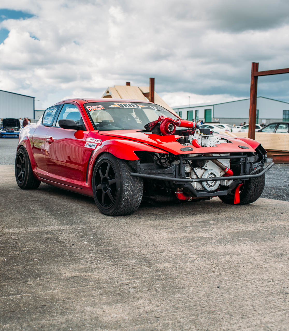 A Mazda RX8 drift car with a Cummins Diesel swap? Turbo