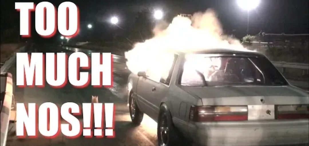 HUGE NITROUS BACKFIRE