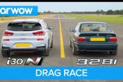 Hyundai i30N vs BMW 328i drag race