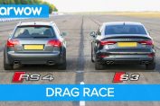 Audi RS vs Audi S3 Drag race