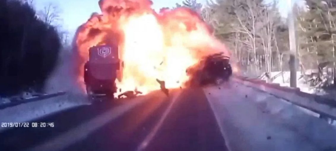 Jeep driver crashes into semi-truck