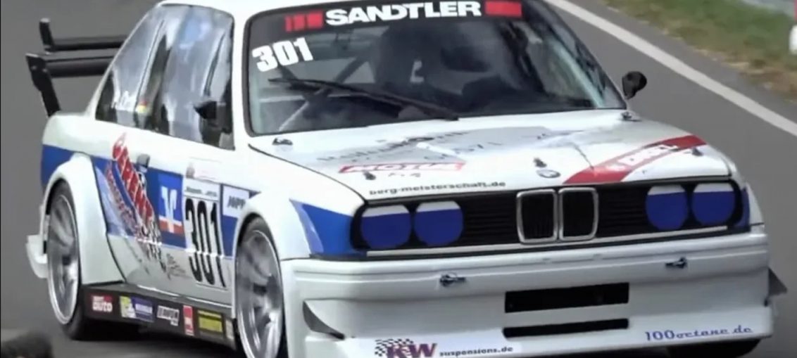 E30 BMW stanced sound rpm