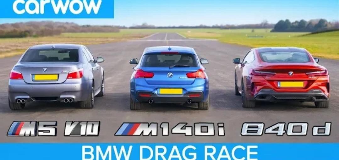 BBMW 840d vs M140i vs E60 M5 V10