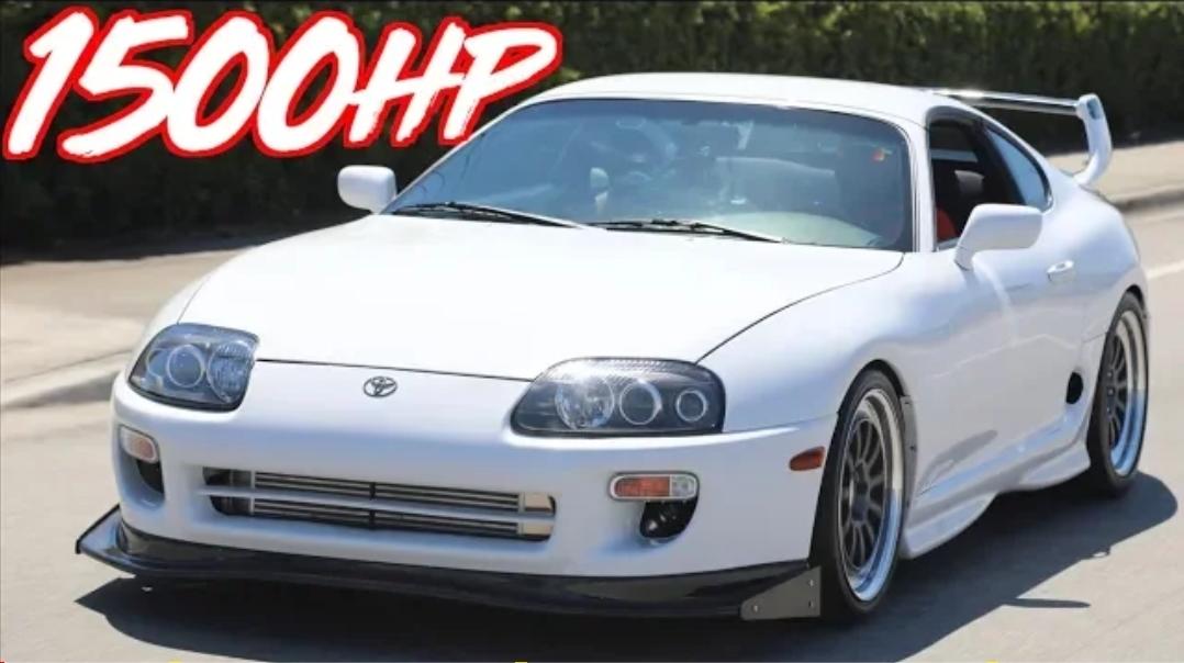 1500HP Supra, 53PSI “Snow White” Big Boost Ride Along - Turbo and Stance