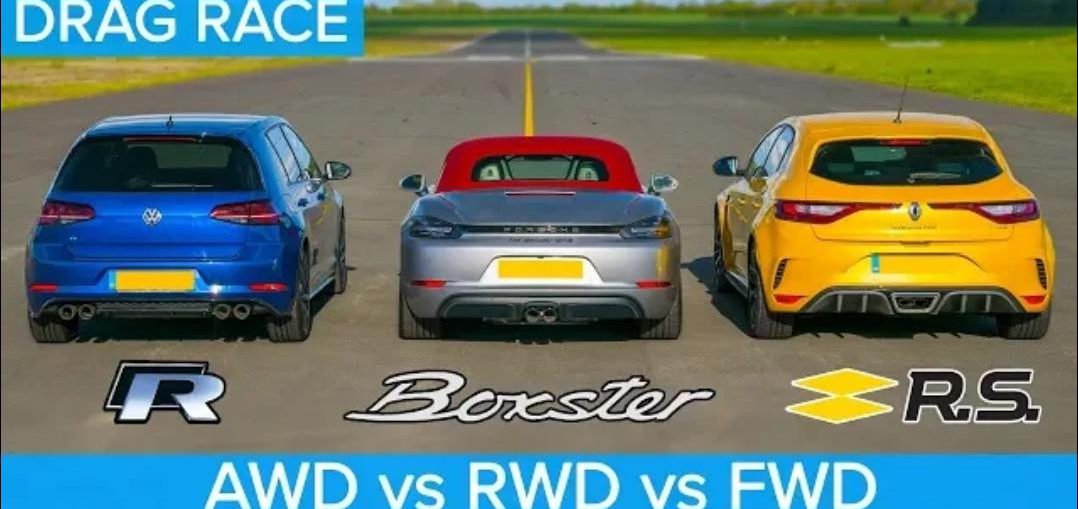 AWD vs RWD vs FWD DRAG RACE