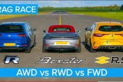 AWD vs RWD vs FWD DRAG RACE