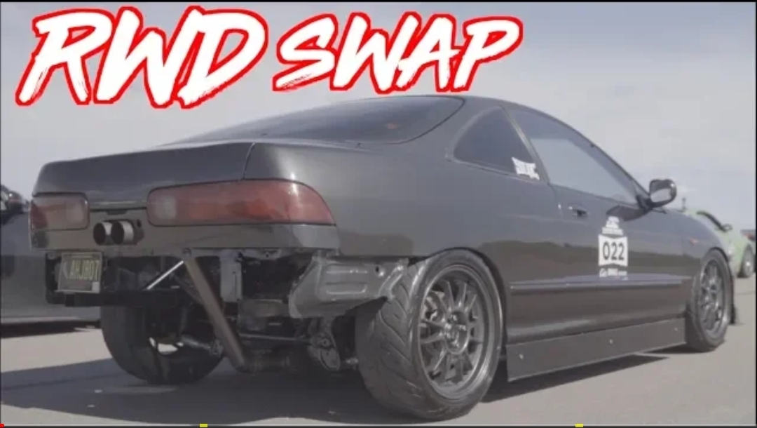 Worlds First RWD Mid Engine Integra Honda V6 on NITROUS! (Stock Chassis) Turbo and Stance
