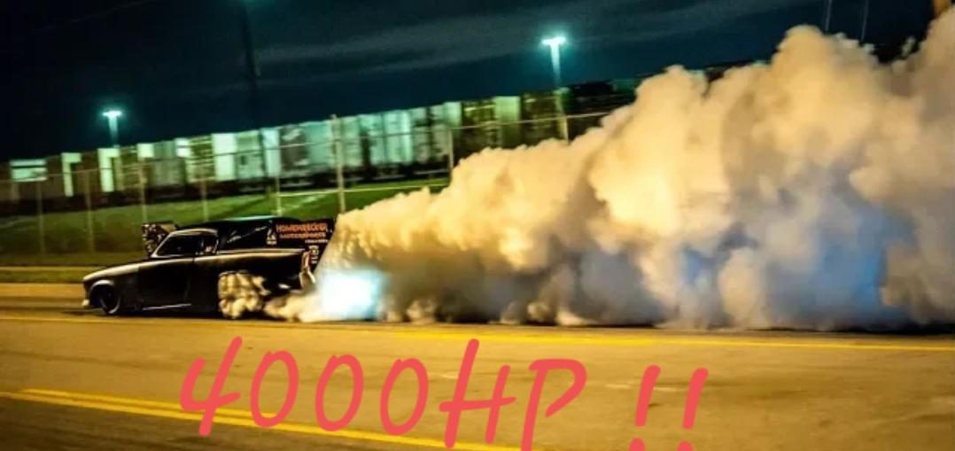 Blown Hemi Studebaker vs Nitrous Camaro