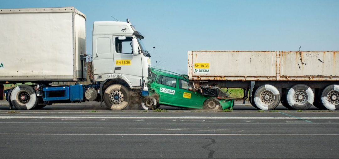 when a Truck hits a car