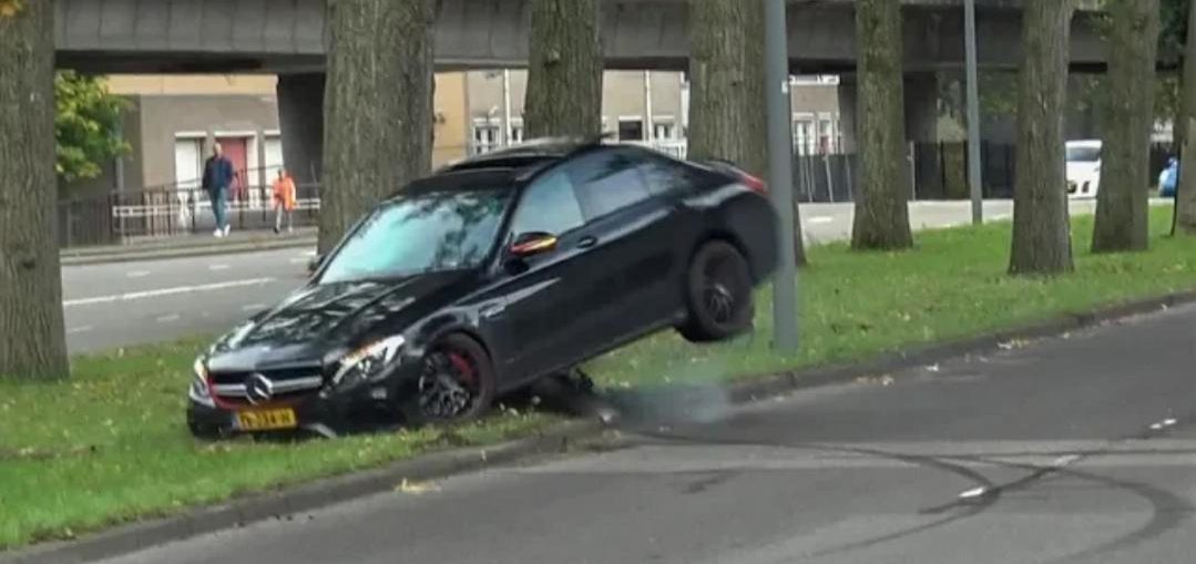 C63S AMG Hard Crash