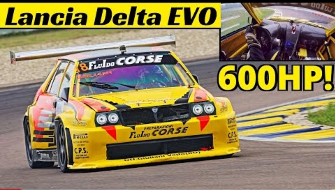 600HP Lancia Delta EVO E1 by Fluido Corse Fulvio Giuliani's HillClimb Monster on track