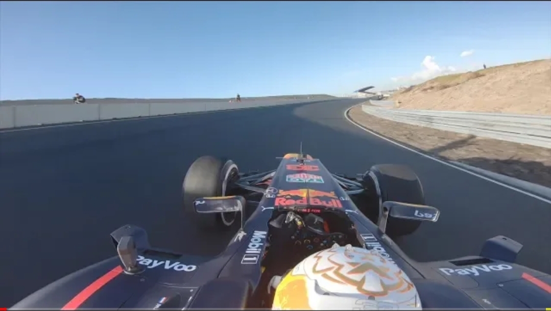 Max Verstappen's First Lap over the upgraded Circuit Zandvoort