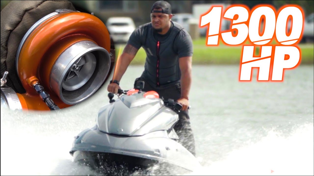 1300HP Turbo Jetski 100+MPH CRAZY ACCELERATION (The BIGGEST TURBO We've