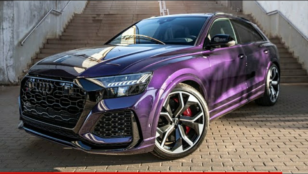HOT! 2021 AUDI RSQ8 EXCLUSIVE - VELVET PURPLE + BLACK OPTICS - V8TT