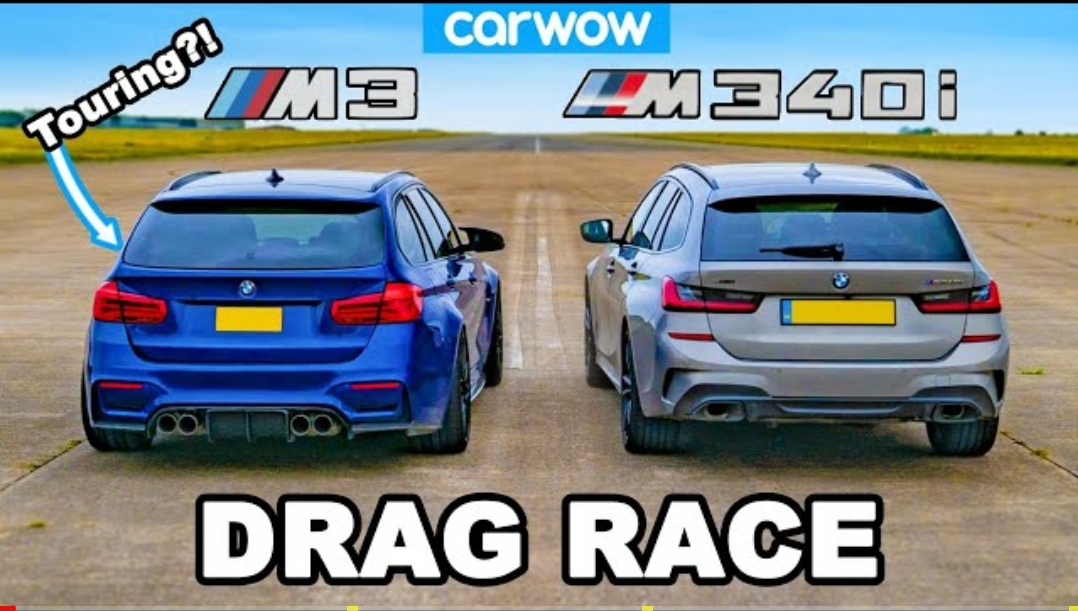 BMW M3 Touring vs M340i: DRAG RACE - Turbo and Stance