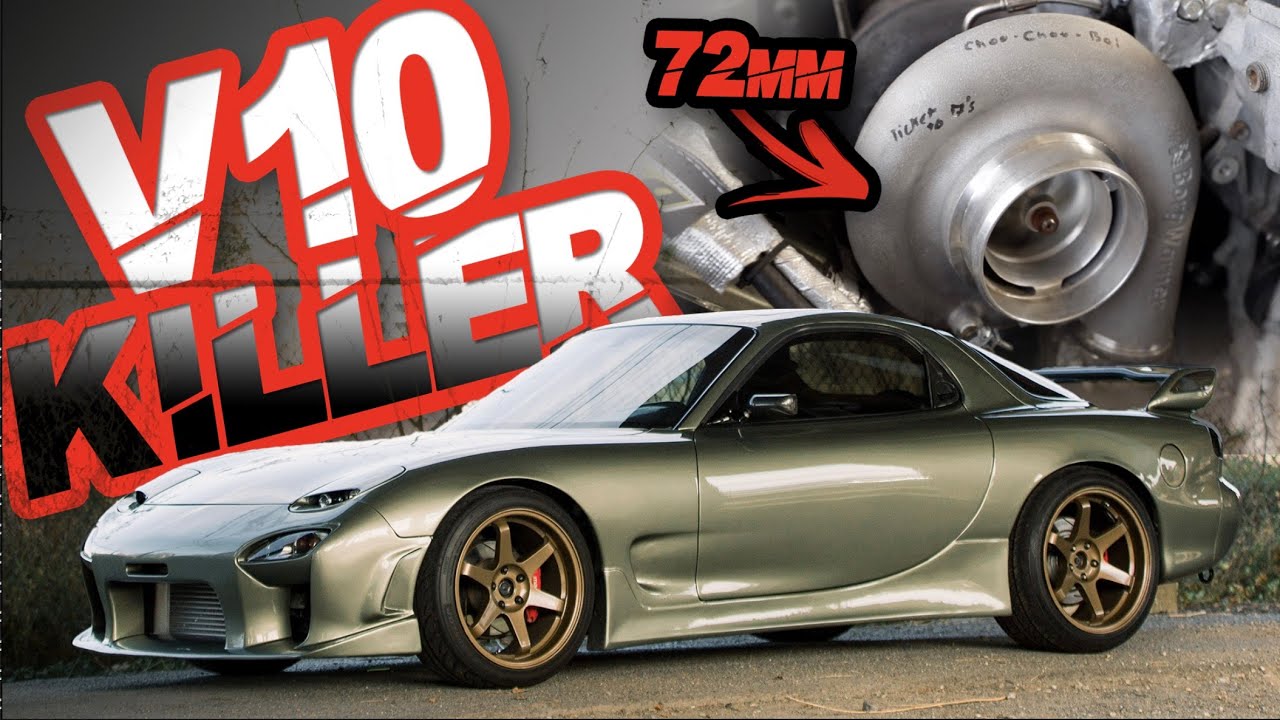 Mazda RX7 GAPS Supercar on the Street! Turbo Rotary "V10 Killer"