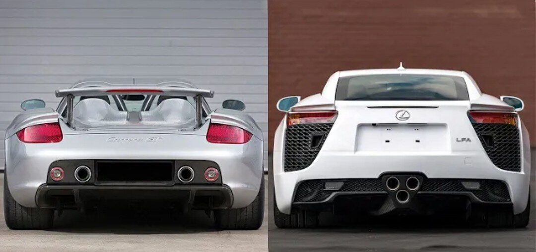 Lexus LFA vs Porsche Carrera GT