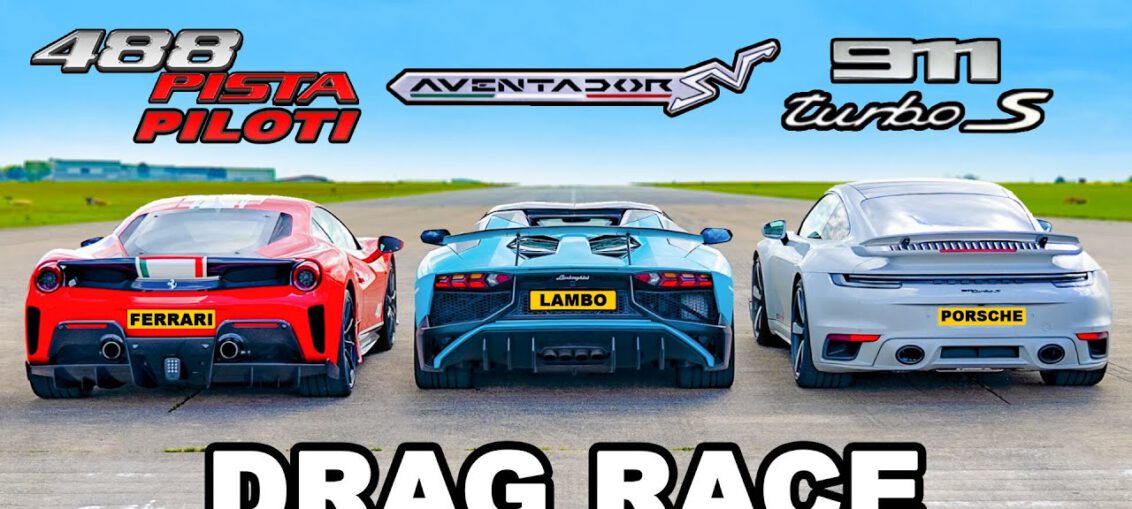 Ferrari 488 Pista Piloti v Aventador SV v 800hp 911 Turbo S