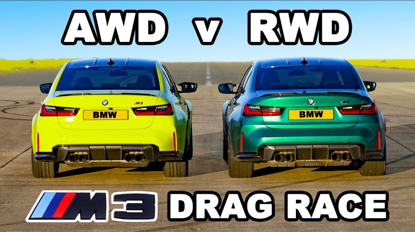BMW M3 xDrive vs RWD: DRAG RACE - Turbo and Stance