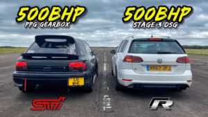 WRX STI WAGON vs 500HP GOLF R ESTATE