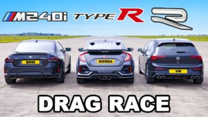 BMW M240i vs VW Golf R vs Civic Type R