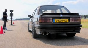 BMW E30 with S62B50 engine (440HP) vs. Camaro Dragster, BMW 335D, Honda Civic, Toyota Starlet