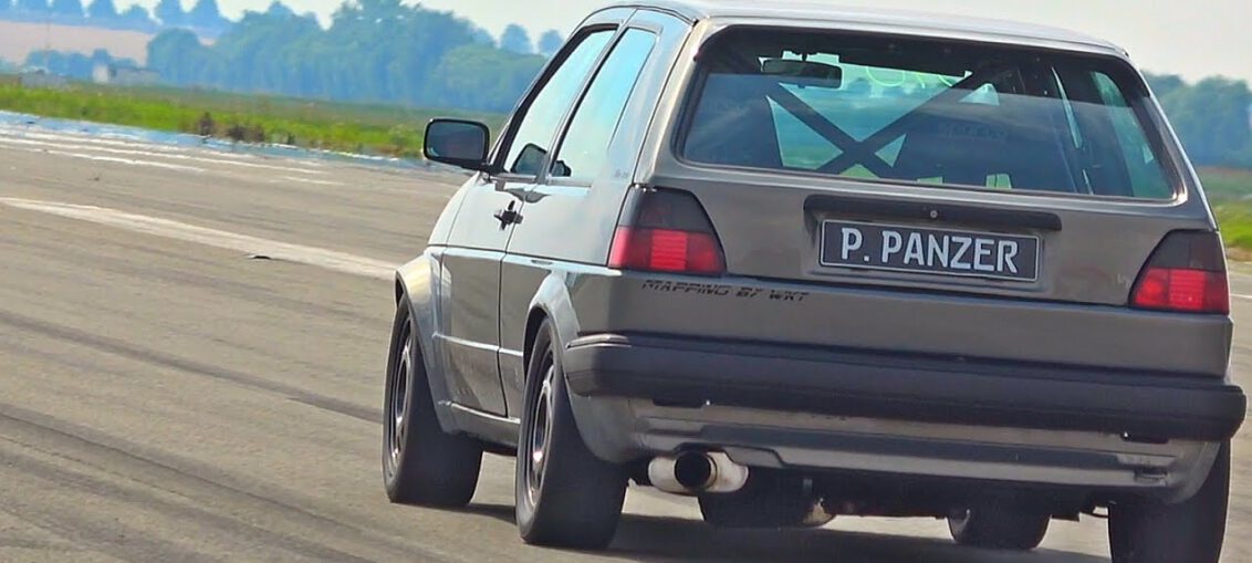 1300HP+ Volkswagen Golf 2 in Action! FASTEST Golf 2 in the World! 