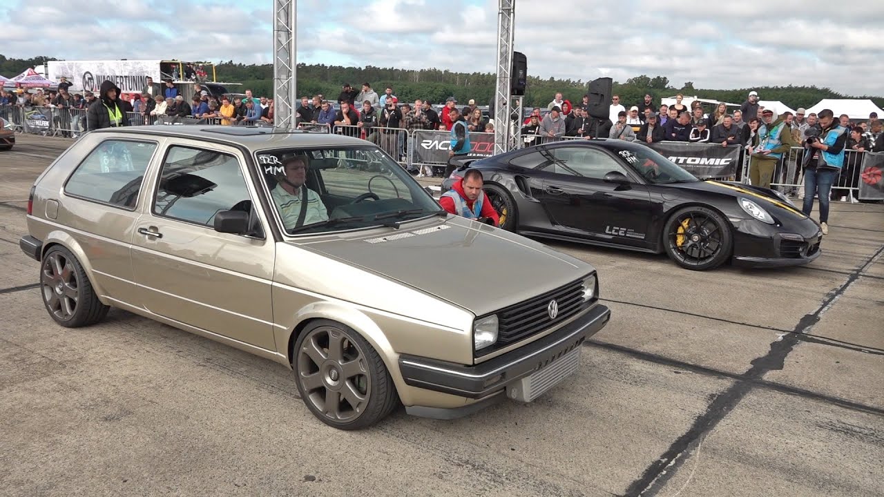 1300HP+ Volkswagen Golf 2 in Action! FASTEST Golf 2 in the World! 